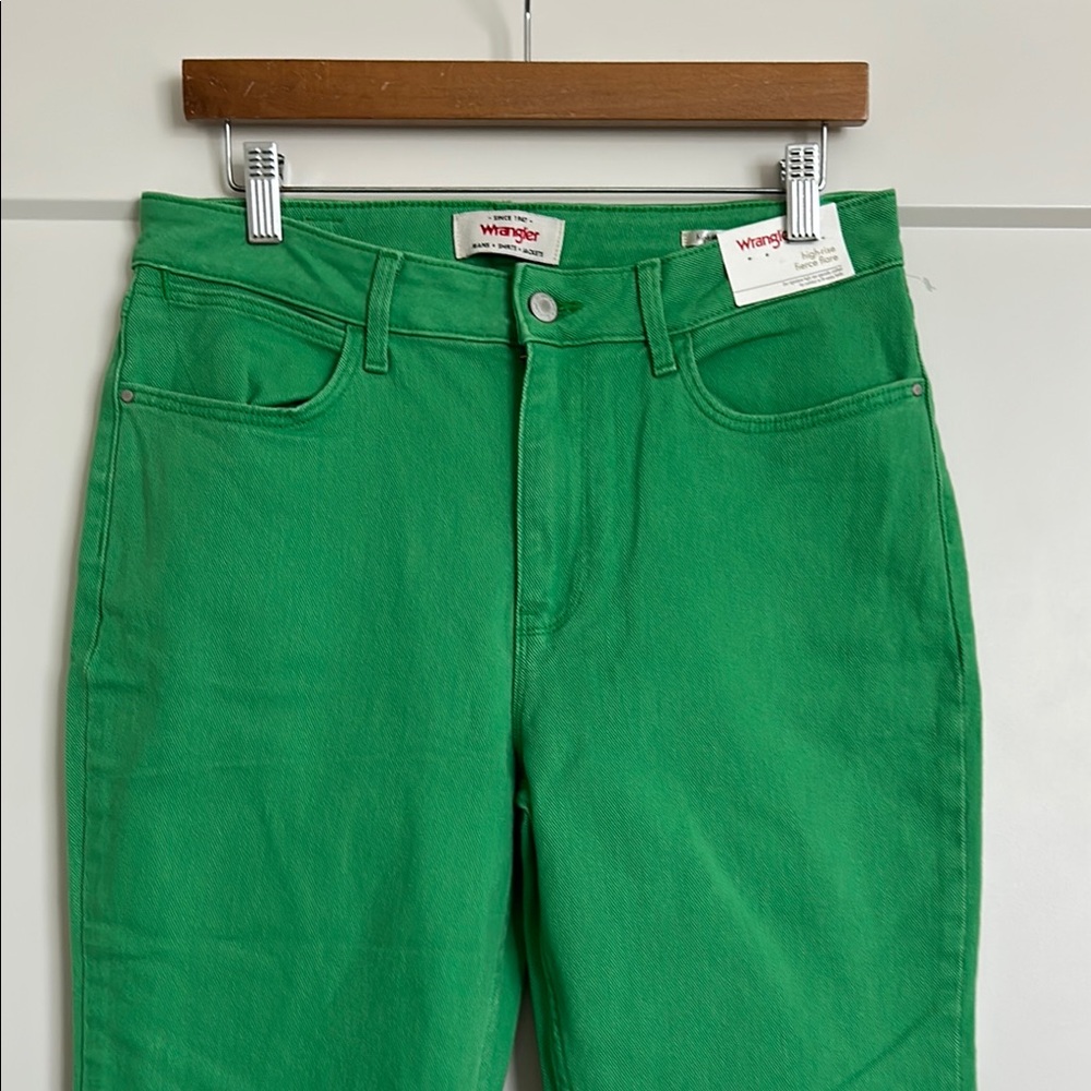 WRANGLER HIGH RISE FIERCE FLARE DENIM JEANS PANTS SIZE 10 X 32 NWT - Picture 3 of 11